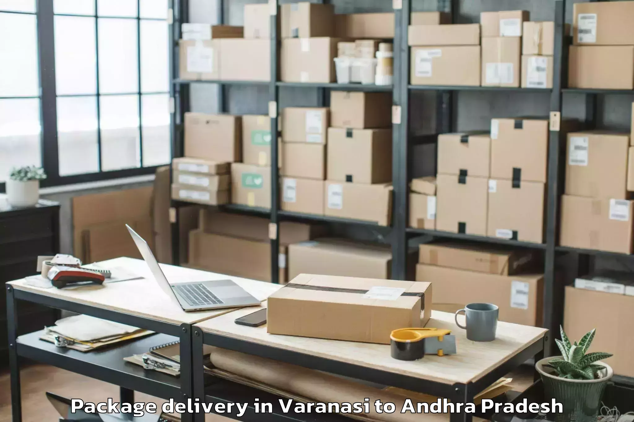 Top Varanasi to Seetharamapuram Package Delivery Available